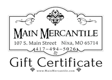 Load image into Gallery viewer, Main Mercantile Gift Card
