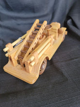 Load image into Gallery viewer, Handmade Wooden Fire Truck
