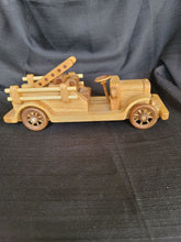 Load image into Gallery viewer, Handmade Wooden Fire Truck
