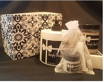 All-In Gift Set: 16-ounce Lotion, Bar Soap, Sugar Scrub, 4oz Bath Salts, and a Purse Pack - Rain
